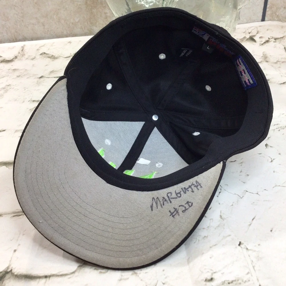 Gametech Black Hat Ball Cap Fitted Sz L Green Markings The‎ Game Pro